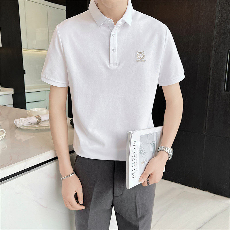 夏季男士新款短袖体恤时尚潮流商务男装绣花Polo衫C203A-8816-P58,男装T恤,电商C208A