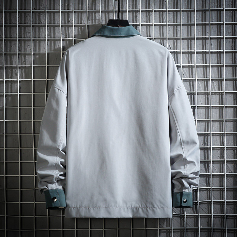 日系大码白墙挂拍秋季夹克宽松工装休闲外套男C203A-5068-P60控88,男装夹克,电商C208A