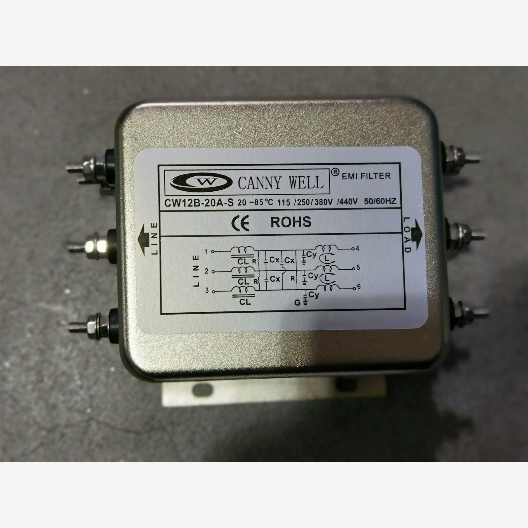 全新肯尼威三相电源滤波器，型号：CW12B-20A-SR(2议价