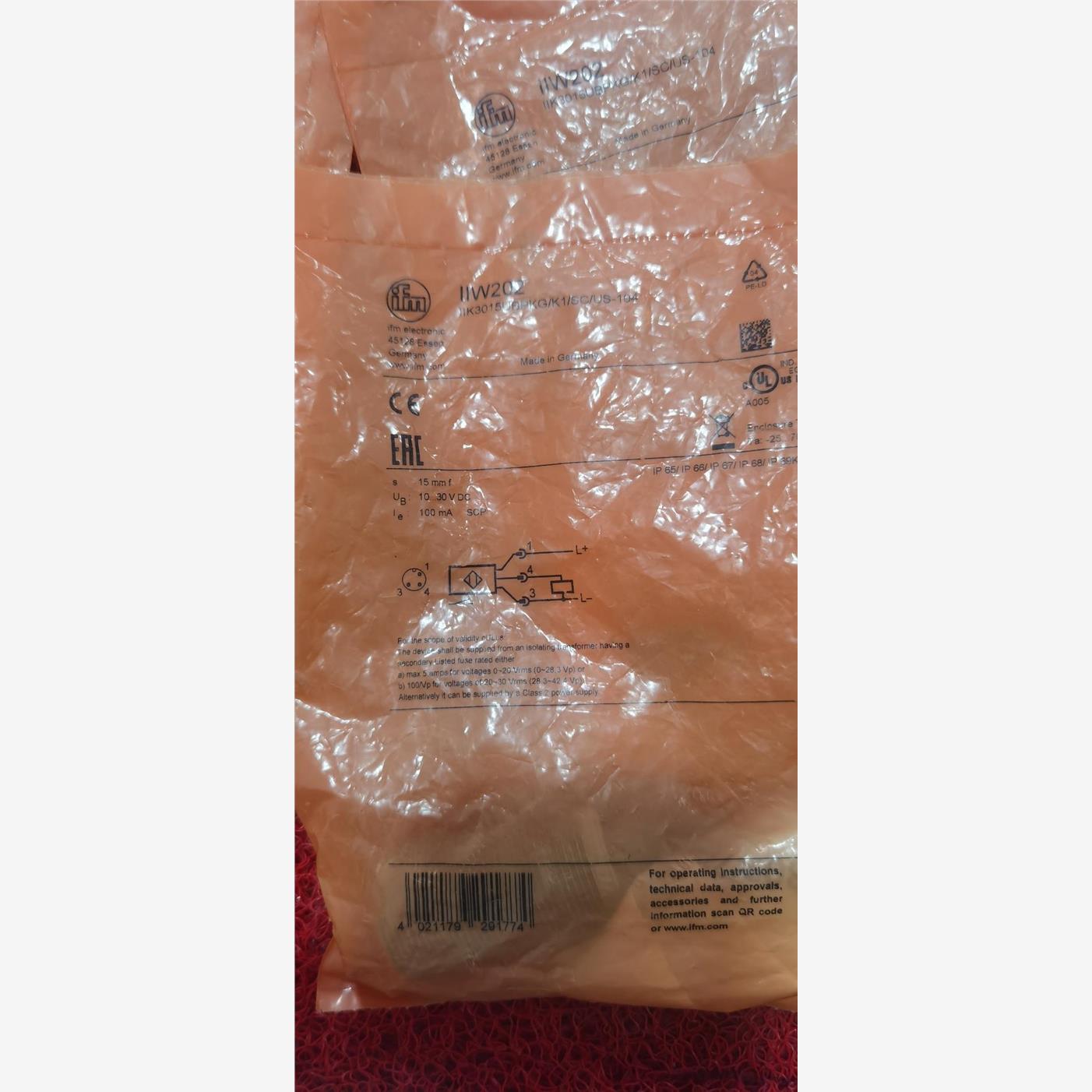 易福门IIW202防焊IIK3015UBPKG/K1/SC/议价