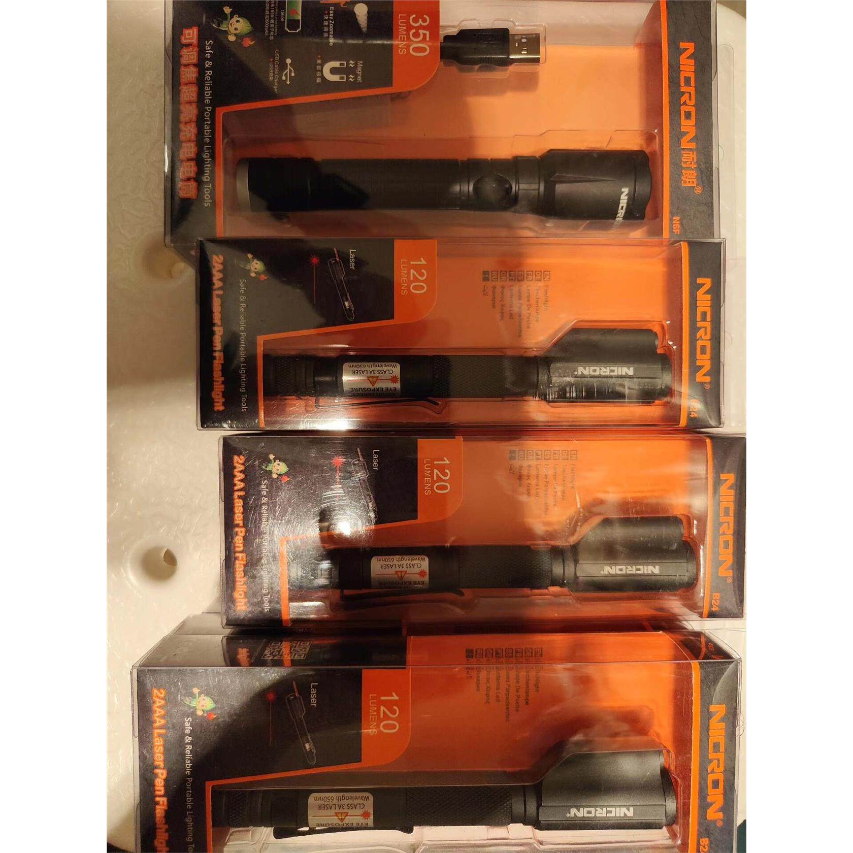 耐朗手电筒NICRON，全铝