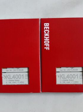 倍福模块 KL4001  原装正品 包装齐全 链接实物拍摄