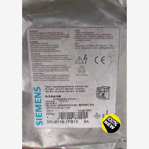 西门子热过载继电器 3RU6116-1FB10议价