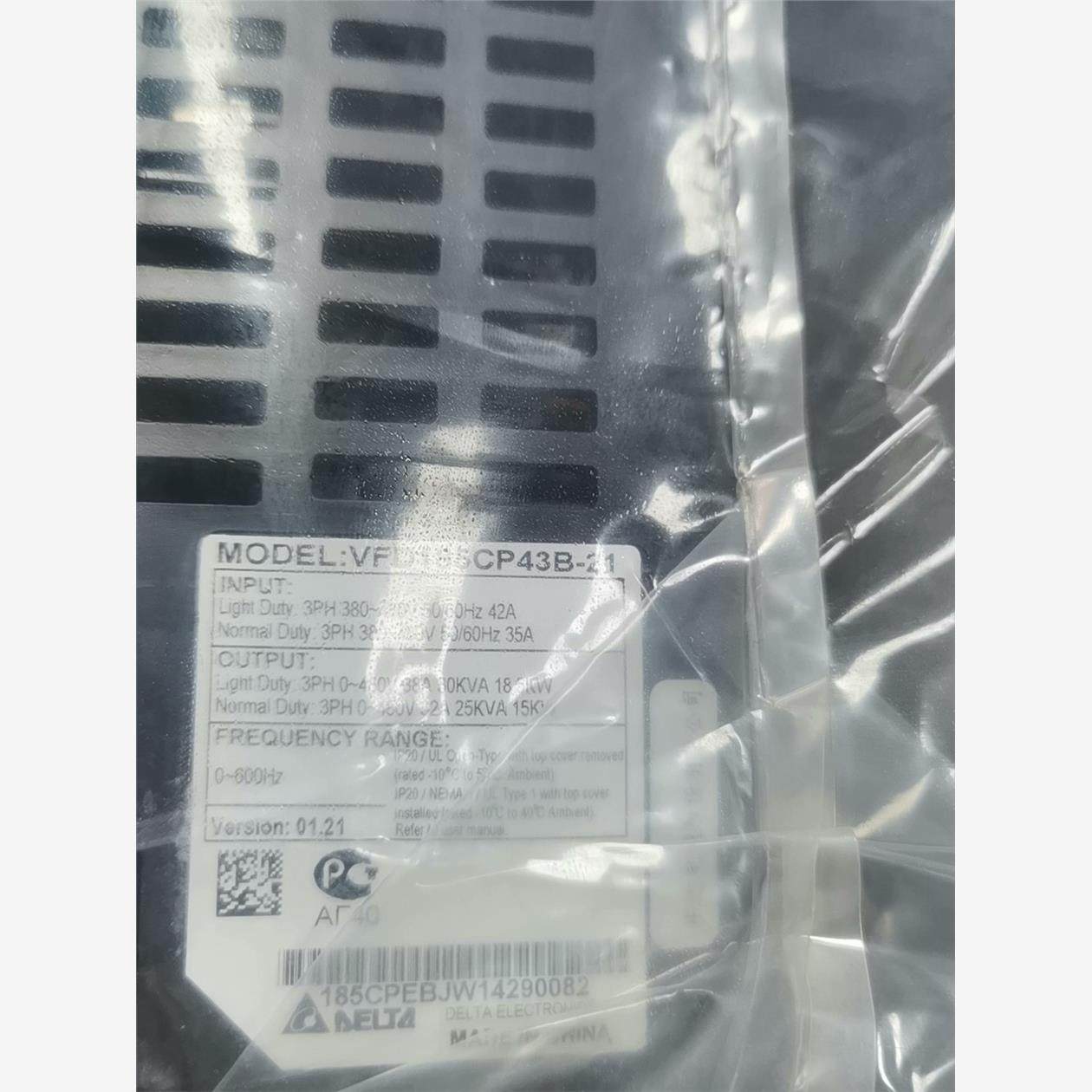 台达变频器VFD185CP43B-21议价