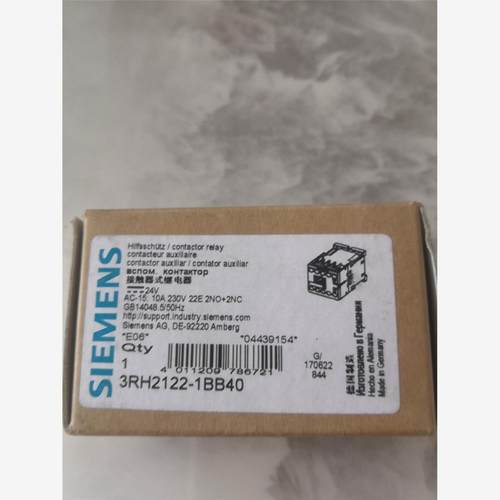 SIEMENS西门子接触器式继电器3RH2122-18840议价