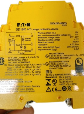 英国MTL安全栅-全新浪涌保护器MTL-SD16R 现货多多 售后无忧