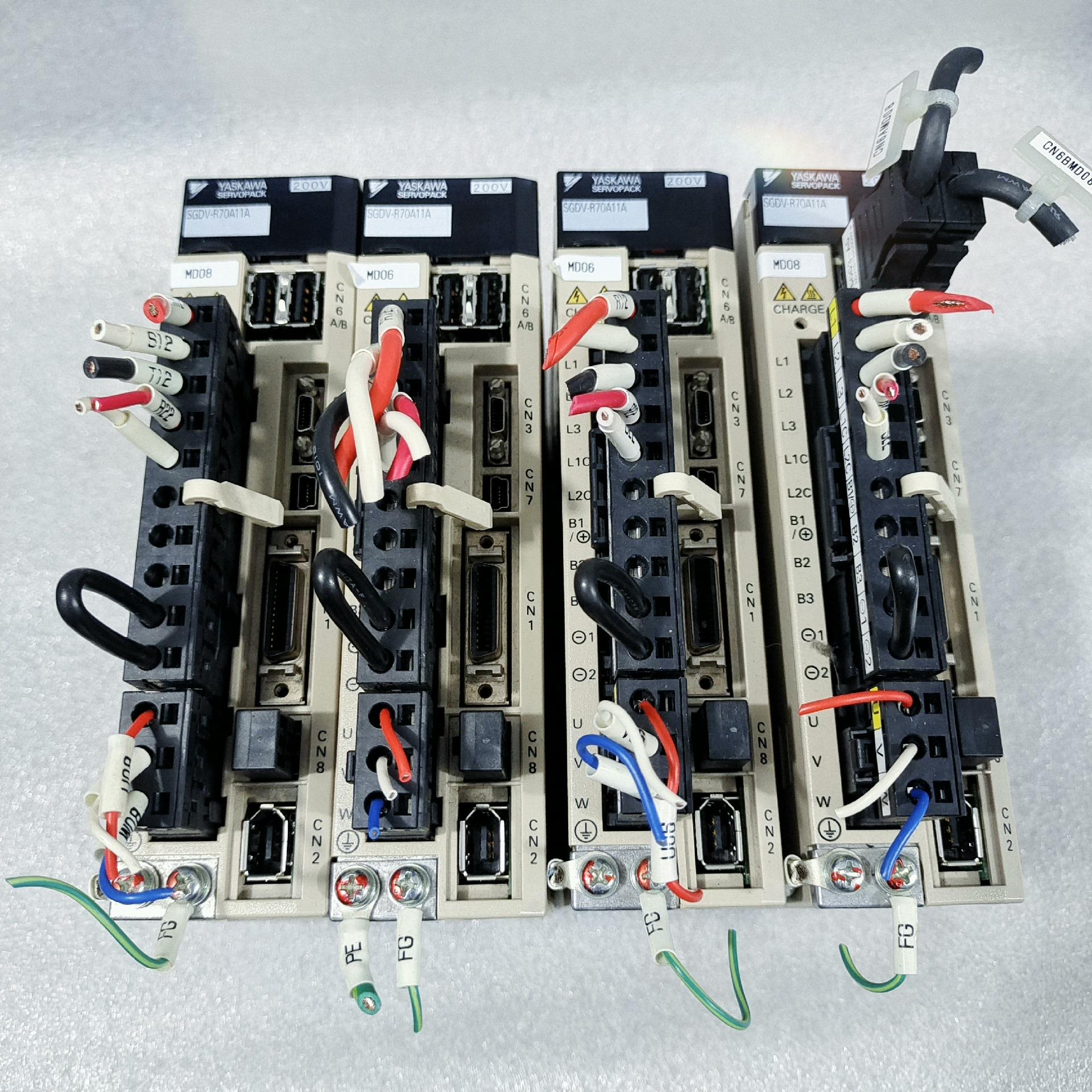 安川SGDV-R70A11A伺服驱动器50W，库存现货拆机功能包议价