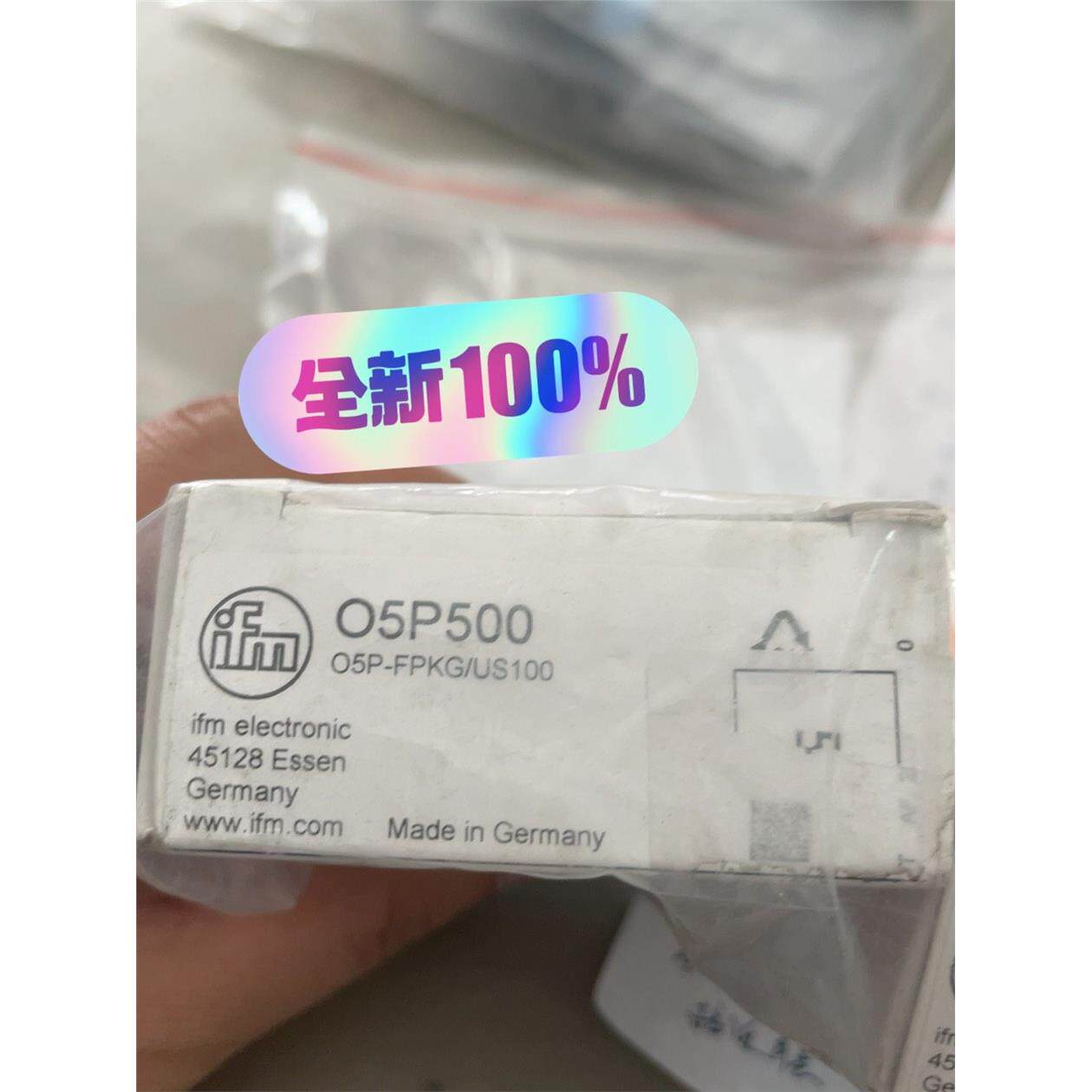 全新+易福门O5P500光电传感器+工程剩余2套，图片均为实