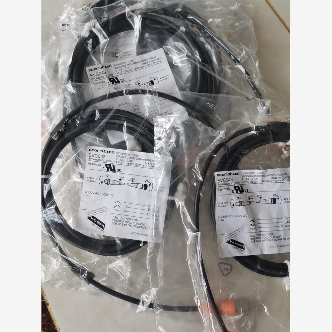 IFM易福门EVC043连接线 EVC043库存现货正品假一罚十议价