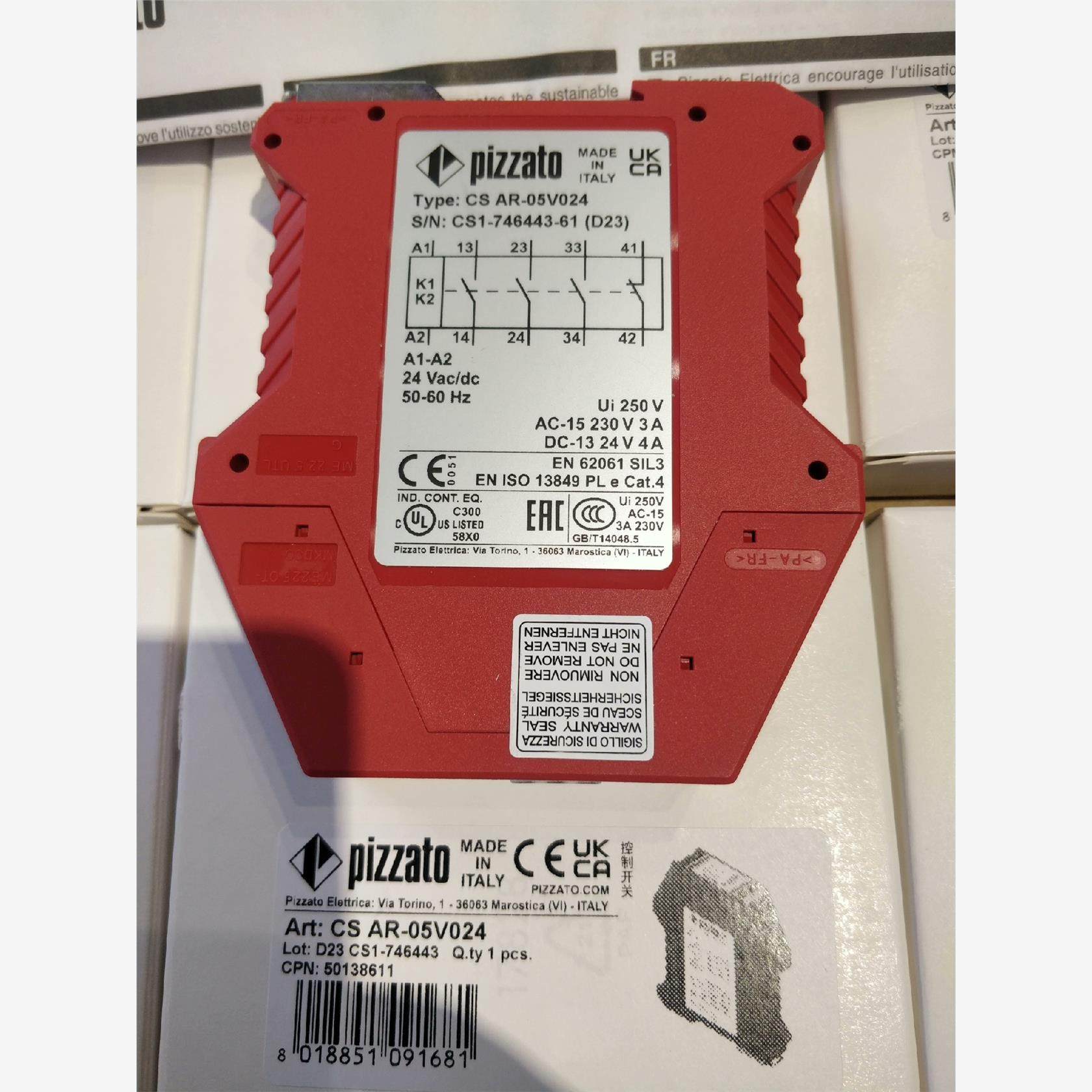 意大利PIZZATO安全模块CS AR-05V024，全新原议价