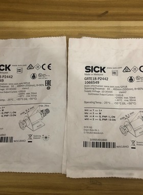 全新包装德国SICK西克GRTE18-P2442货号1066议价