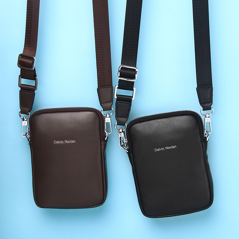 2026新款男士斜跨包时尚都市多功能手机包男款单肩包斜挎收纳包包