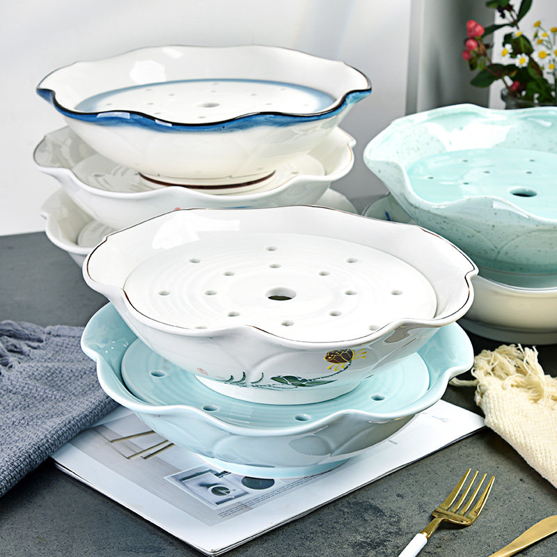 陶瓷干冰盘子创意冒烟菜盘餐厅火锅店酒店刺身肥牛毛肚盘大号冰盘,餐饮具,盘,淘宝优惠券,粉丝福利购,淘宝优惠卷