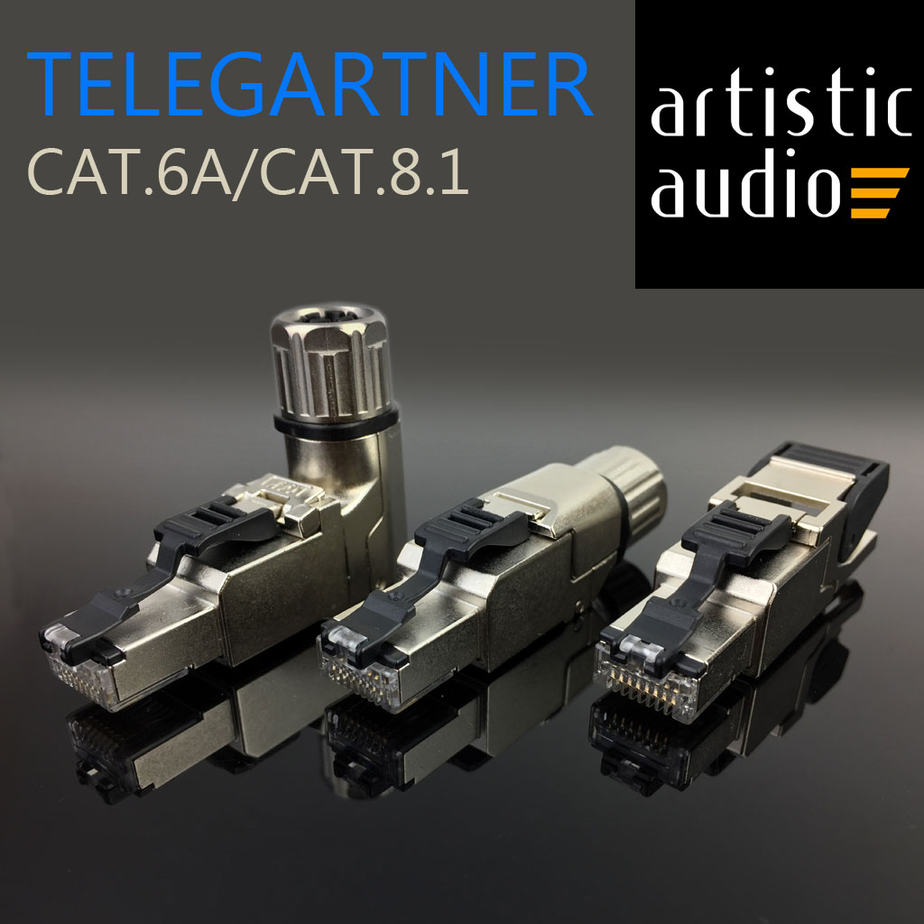 德国Telegartner水晶头RJ45发烧网线插头MFP8万兆口CAT.8超6类7类 电子元器件市场 连接器 原图主图