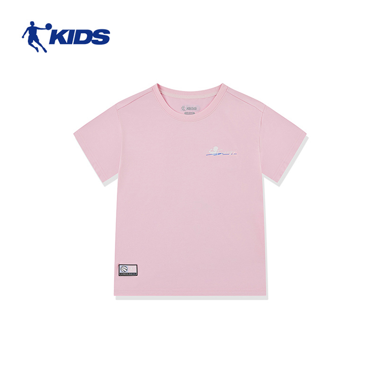 中国乔丹童装儿童运动短袖上衣2024夏季新女大童吸汗透气T恤半袖