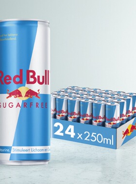 港版无糖sugarfree奥地利红牛Red Bull含气维生素运动饮料250mlx6