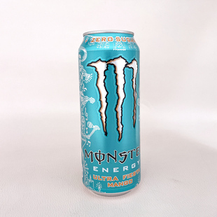 进口Monster魔爪 无糖芒果嘉年华500mlx4罐能量型维生素功能饮料