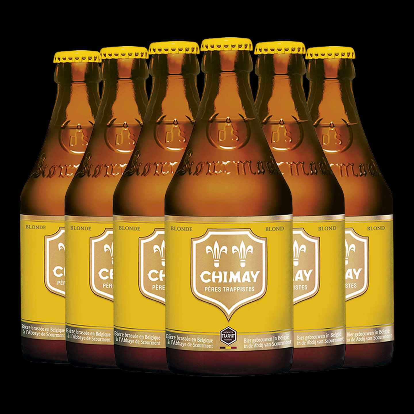 智美Chimay鎏金啤酒修道士精酿330mlx6瓶 比利时进口金色艾尔啤酒