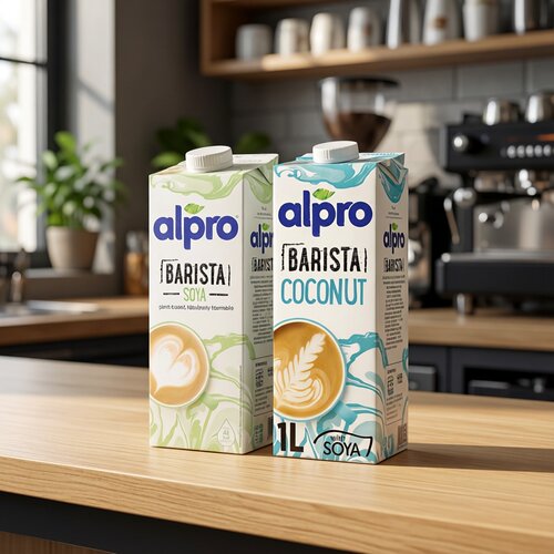 ALPRO达能旗下豆奶 咖啡大师组合1Lx2瓶比利时进口植物奶搭配咖啡