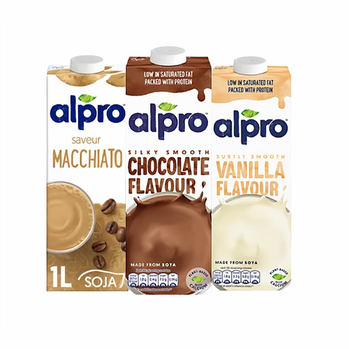 ALPRO达能旗下 香草巧克力玛奇朵豆奶三口味组合比利时进口植物奶