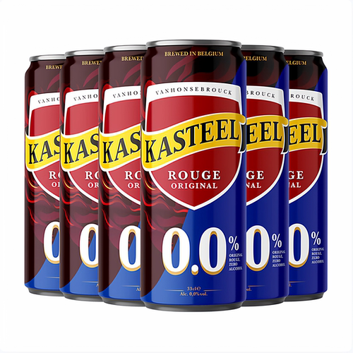 修道院卡迪特kasteel无醇红啤酒330mlx6精酿果啤比利时进口无酒精