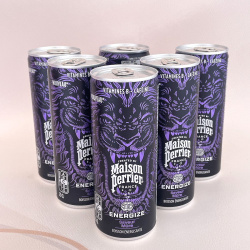 黑莓味气泡能量饮料巴黎水250ml