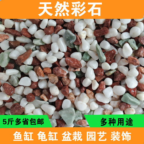 彩石子装饰沙花盆包邮鱼缸造景