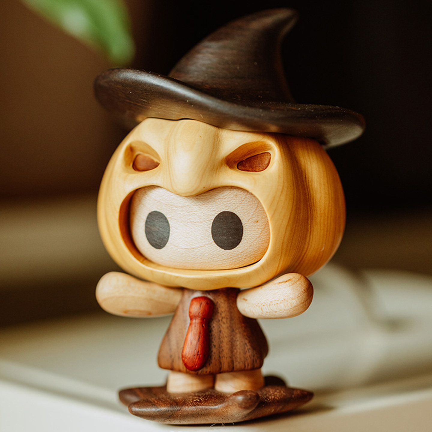 原创设计手办木质潮玩个性礼物桌面创意摆件原上城winki南瓜人