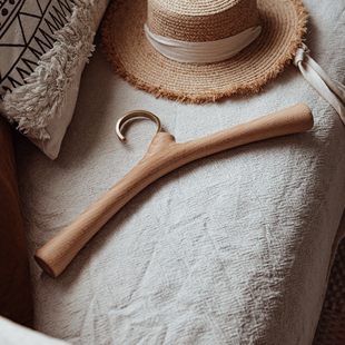 原上城「芯芽」实木衣架高端轻奢衣撑原创设计创意实用礼品