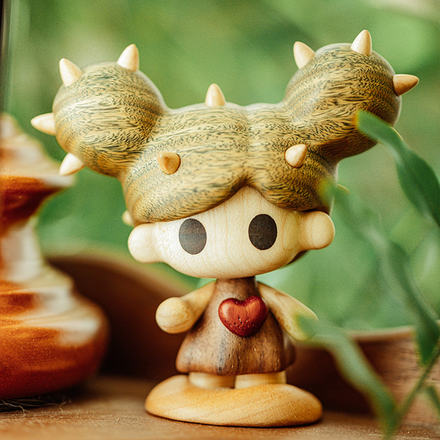 原创设计手办木质潮玩个性礼物桌面创意摆件原上城winki仙人球球