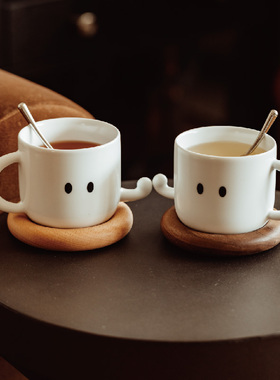 原上城原创设计fighting情侣马克杯咖啡杯陶瓷杯子日常创意礼物