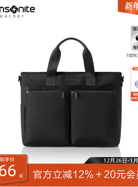 新年礼物 Samsonite新秀丽公文包尼龙大容量轻便手提包电脑包TN6