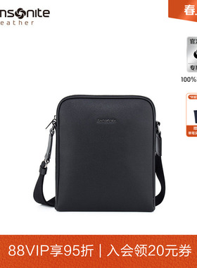 Samsonite新秀丽简约轻便商务斜挎包大容量男单肩包TK3