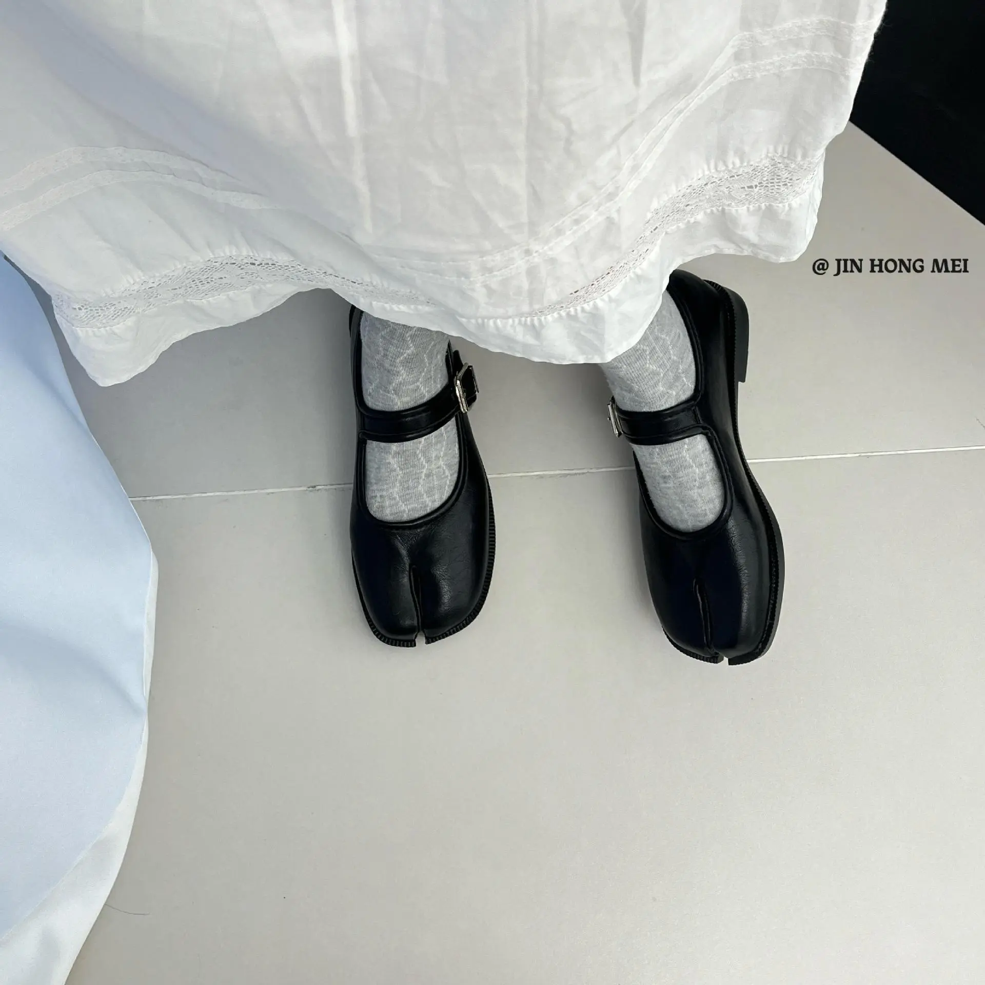 复古玛丽珍鞋女鞋子2024年春夏新款软底软面一字带仙女鞋温柔单鞋