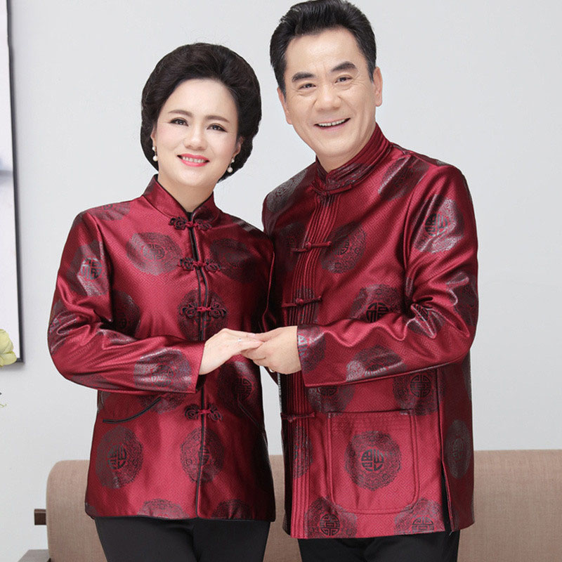 爷爷奶奶80大寿衣服老人生日