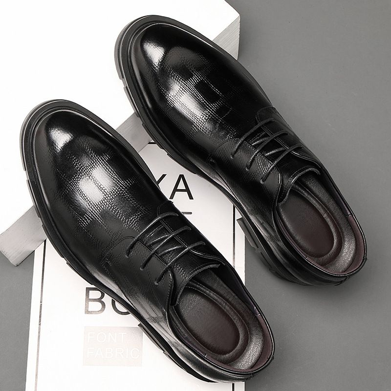 男婚鞋男士皮鞋头层牛皮商务正装