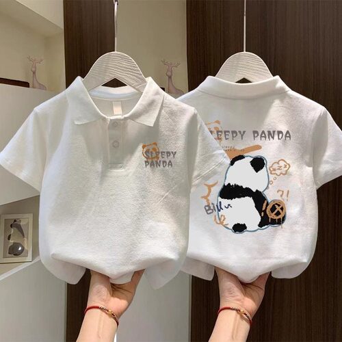纯棉男女童POLO领短袖T恤夏季