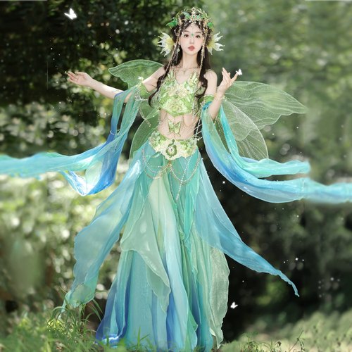 月槿姬原创汉服女绿野仙踪精灵款