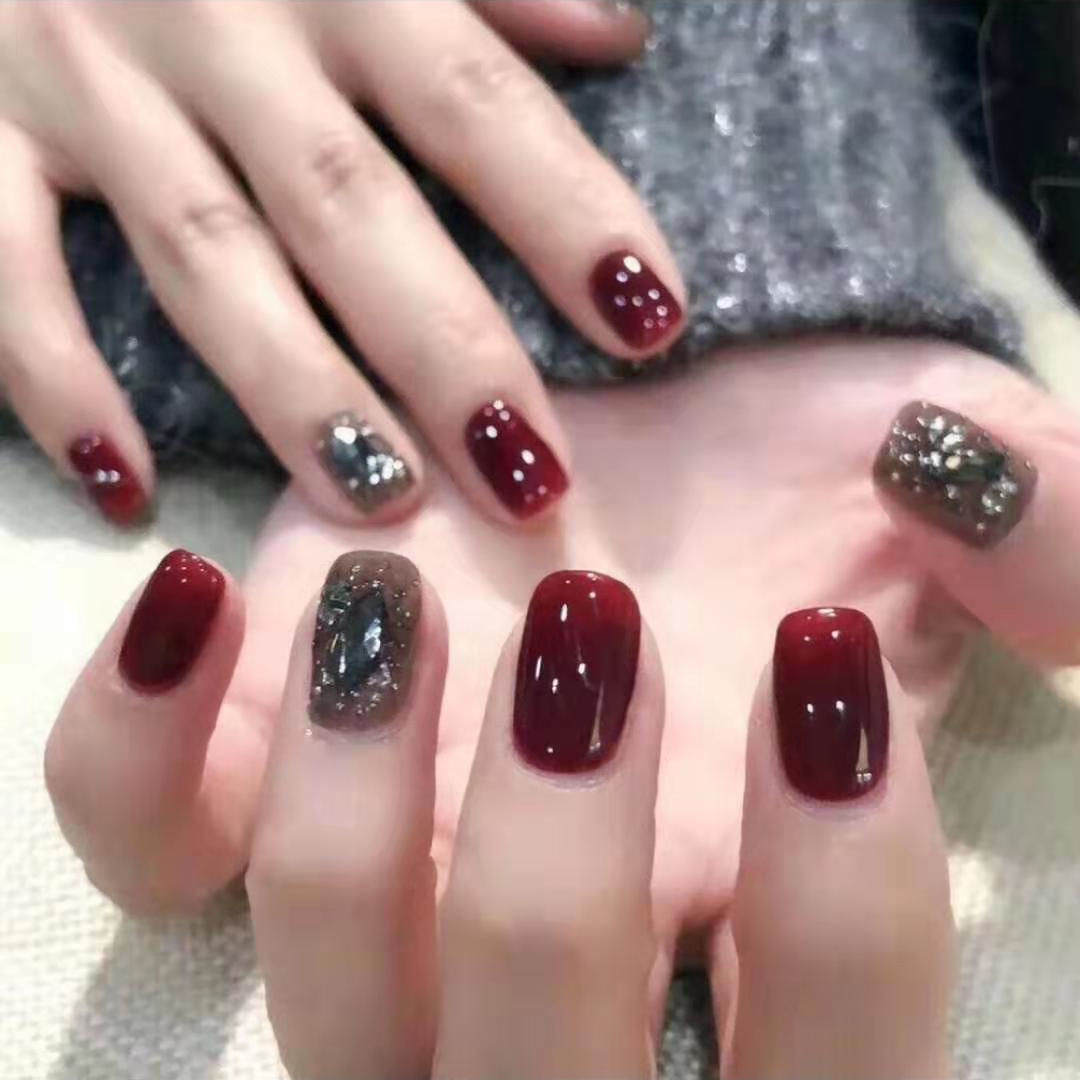 INNUANTIAN NAIL网红款指甲油胶新款酒红色车厘子色超显白美甲