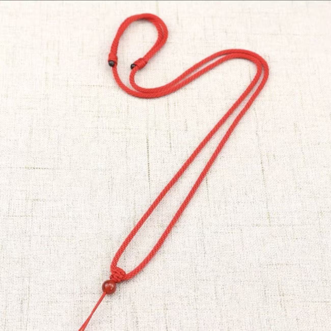 手工编织可调玉佩翡翠挂绳