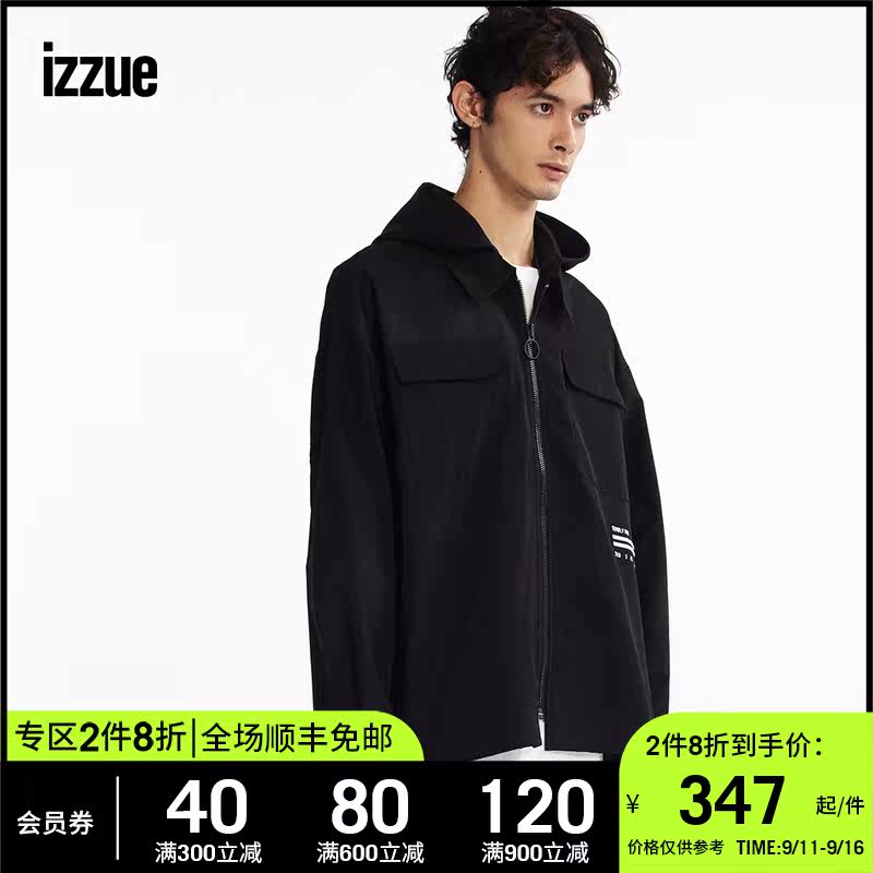 izzue men's wear Easy Hooded Jacket Easy leisure time Embroidery 7127S9Cin the Men's clothing, Jacket  category - from Buy2taobao.com to provide professional Taobao agent buy service