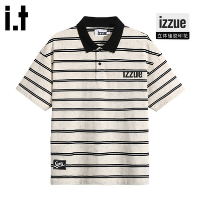 itizzue原创翻领情侣短袖polo衫