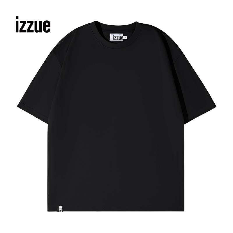 i.t izzue官方正品黑色短袖男夏季宽松重磅纯棉半袖中性风上衣潮B