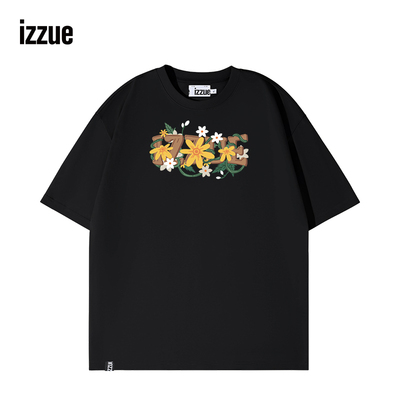 i.t izzue官方正品美式纯棉短袖T恤男2025夏季新款情侣时尚印花A