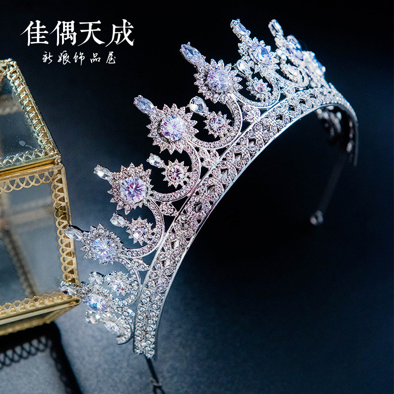 生日皇冠欧式锆石新娘结婚头饰