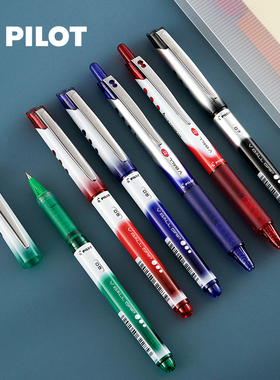 日本pilot百乐vball中性笔威宝V Ball彩色BLN-VBG5水性笔学生签字走珠VBG5走珠水笔BLRT-VB5新威宝按动中性笔