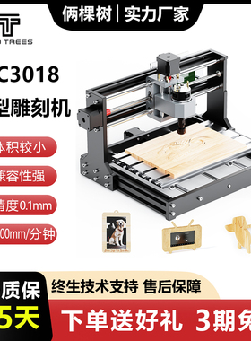 俩棵树 CNC雕刻机 TTC3018 雕刻机 家用数控DIY高精度可改