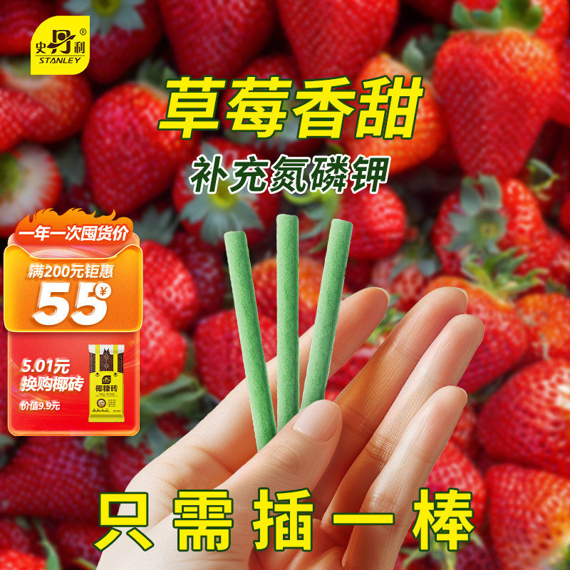 史丹利草莓专用植物营养缓释肥棒肥料家用盆栽通用型养花复合花卉,鲜花速递/花卉仿真/绿植园艺,家庭园艺肥料,淘宝优惠券,粉丝福利购,淘宝优惠卷