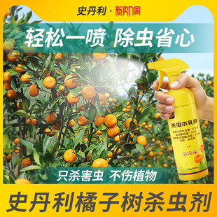 史丹利桔子树杀虫剂年桔生虫果树金桔虫子金钱桔灭红蜘蛛蚧壳虫药