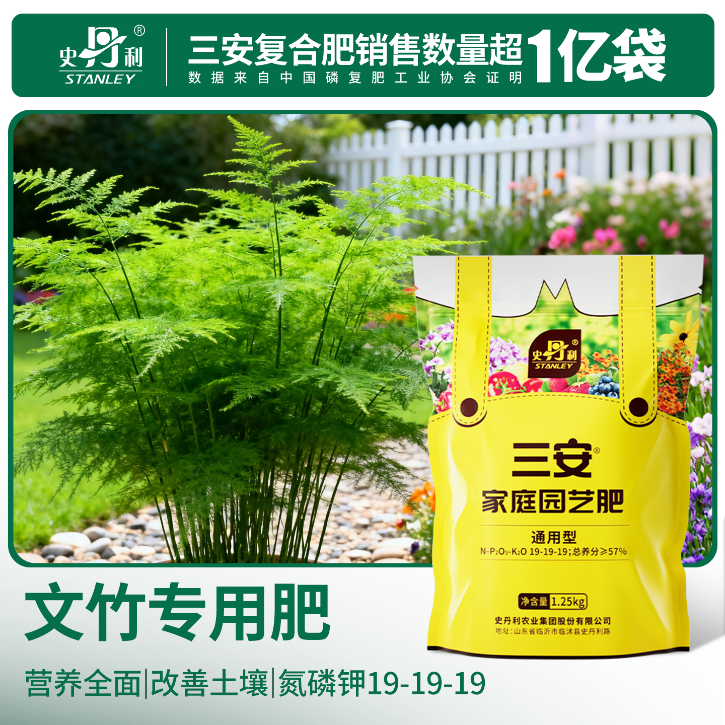 史丹利文竹专用肥三安复合肥料